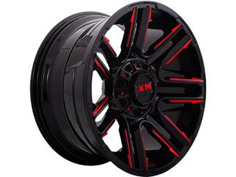 XM Offroad Black & Red XM-314 Wheels