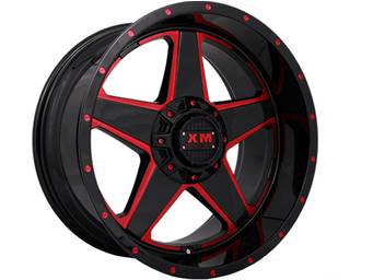 XM Offroad Black & Red XM-315 Wheels